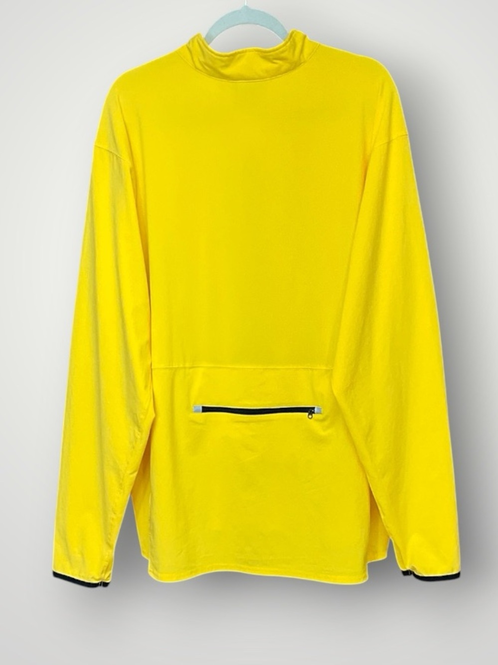 Vtg Nike Dri-Fit Men’s XXL 1/2 Zip Pullover Shirt Rear Pocket Yellow - Picture 3 of 6